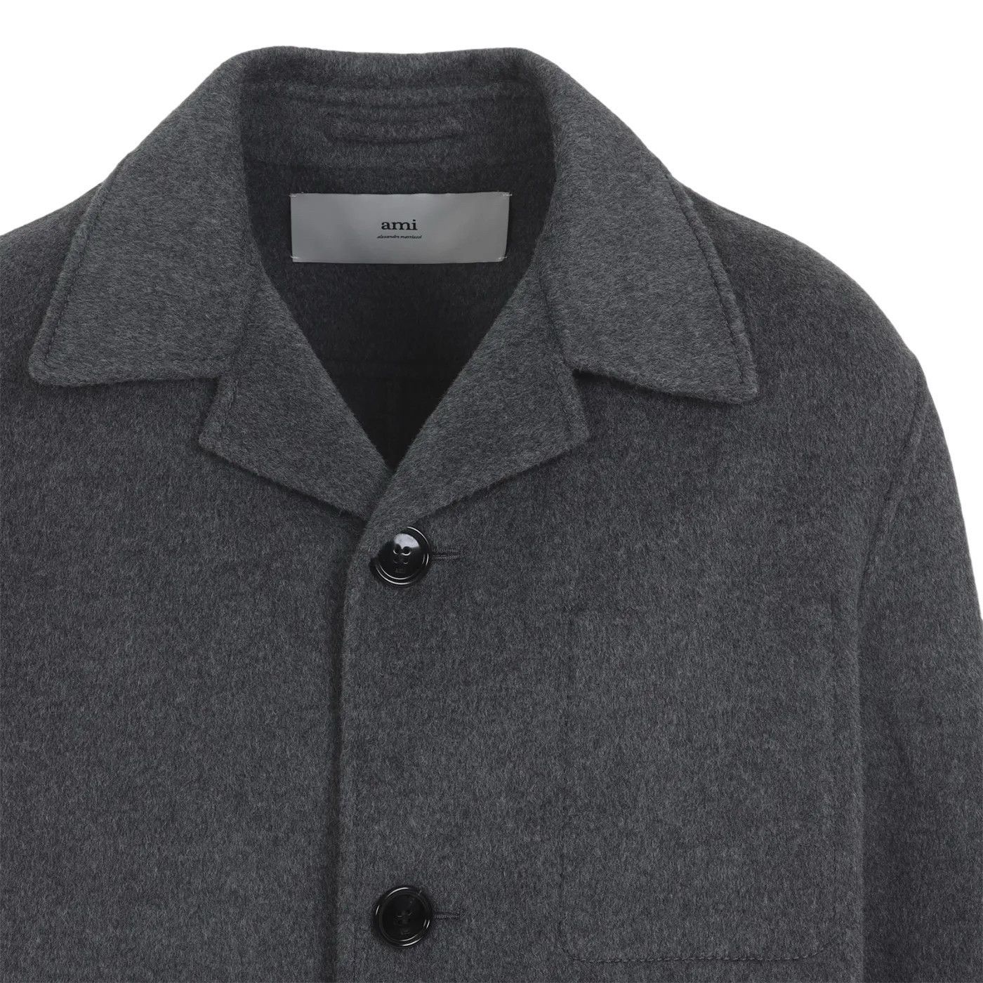 AMI AMI Gray Wool Coat New & Authentic (Men's size:M;) Size US M / EU 48-50 / 2 - 3 Thumbnail