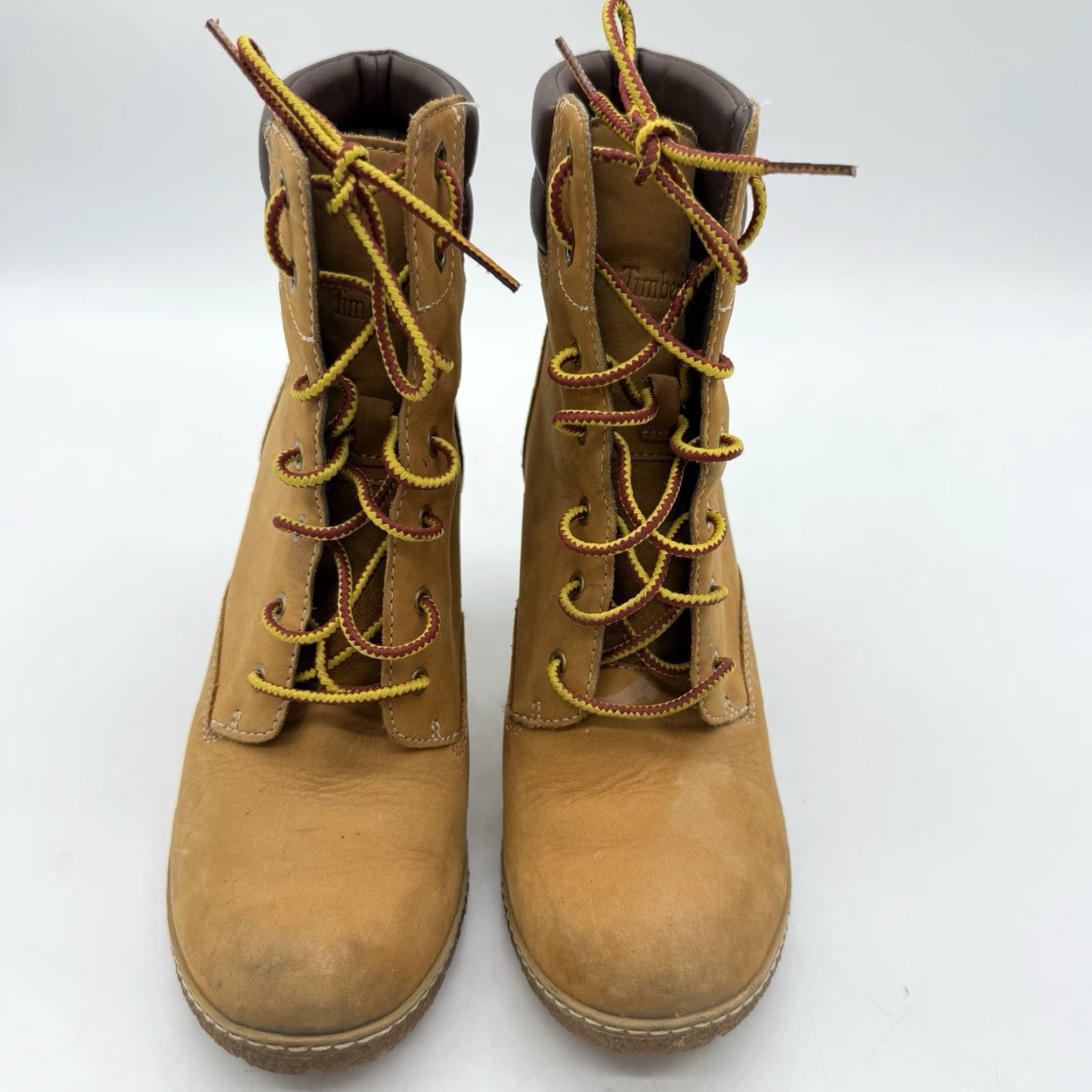 Timberland Timberland Tillston Wheat Nubuck Leather Pumps Boots Lace Up Womens Size 7.5 Size US 8 / IT 38 - 3 Thumbnail