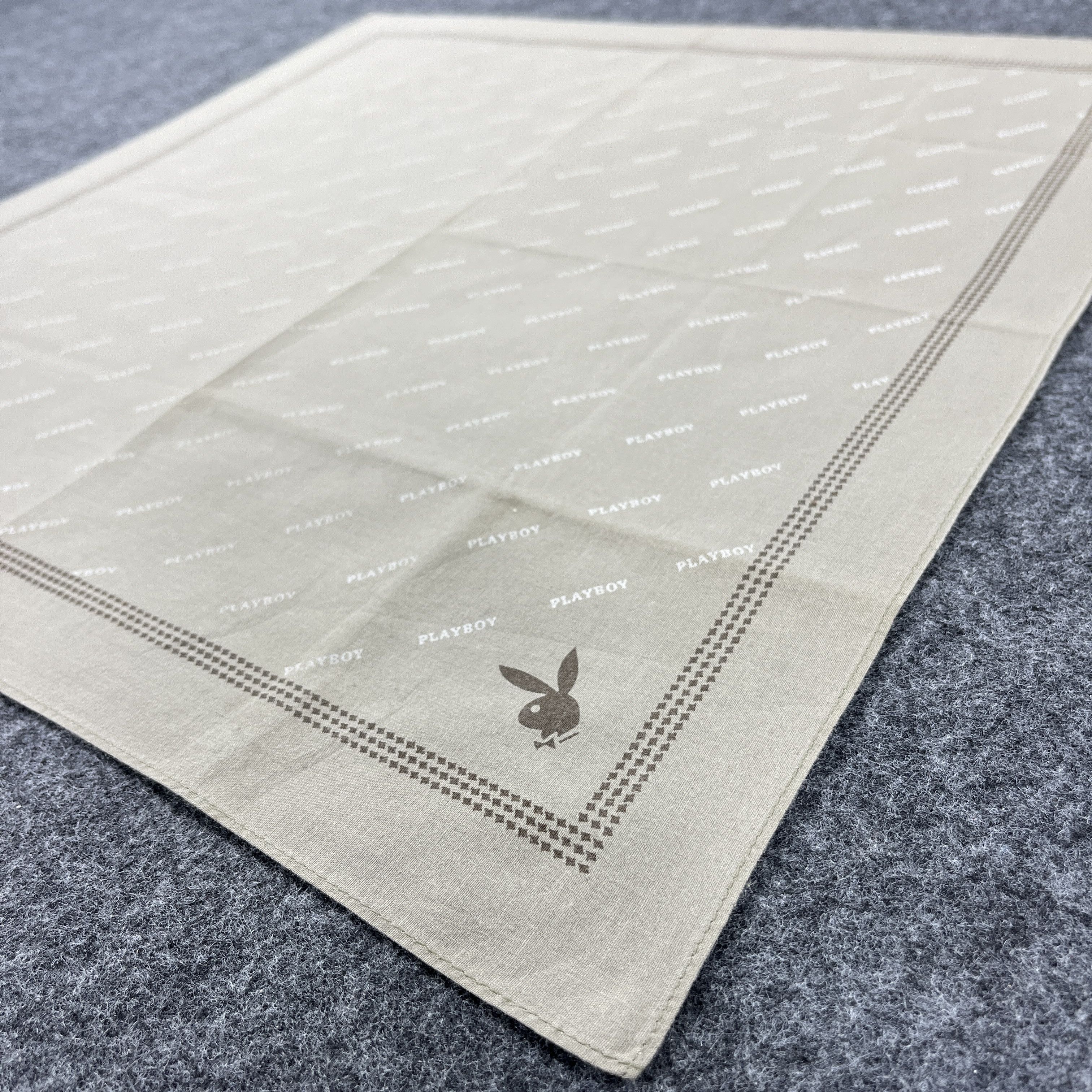 Vintage Playboy Handkerchief / Bandana / Neckerchief B355 Size ONE SIZE - 4 Thumbnail