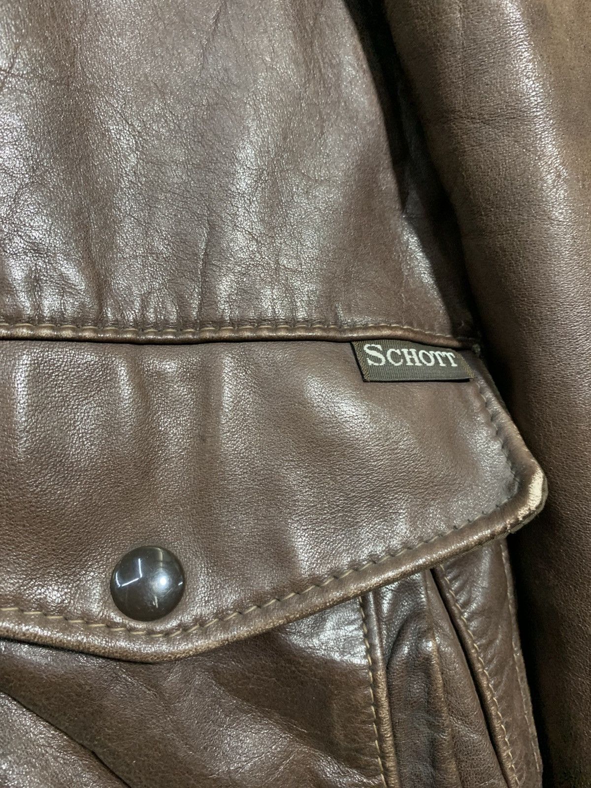 Schott 🔥VTG SCHOTT NYC LEATHER JACKET TYPE A-2 USAF Size US M / EU 48-50 / 2 - 12 Thumbnail