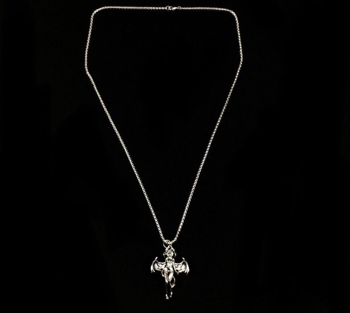 Jewelry Demon Girl Necklace Punk Chain Size ONE SIZE - 5 Thumbnail