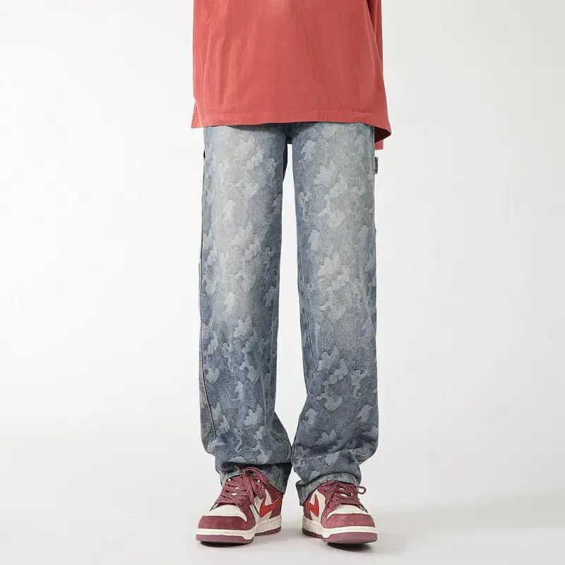 Japanese Brand Retro loose wide leg high street jeans Size US 32 / EU 48 - 5 Thumbnail