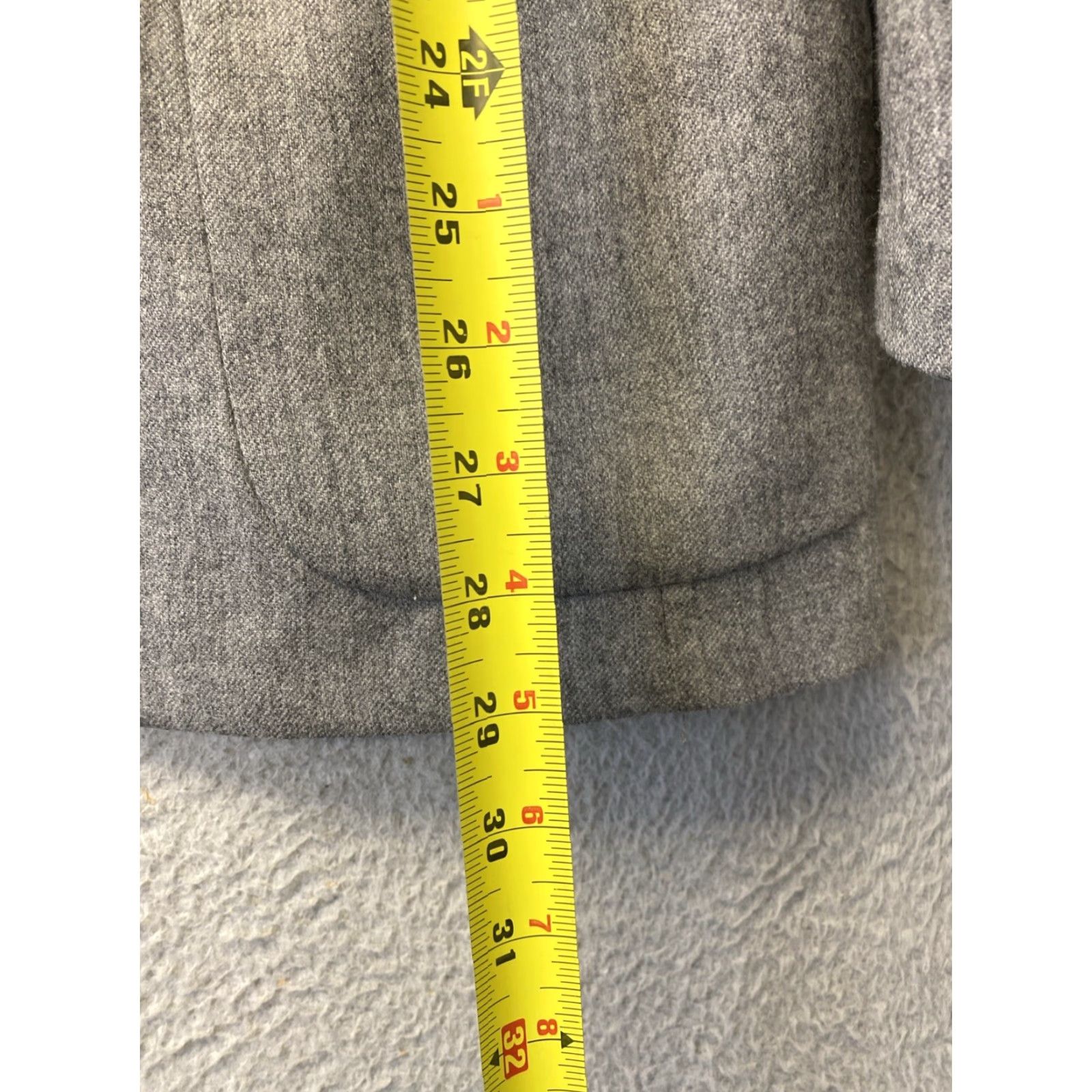 Vintage Macy’s Savile Row Pure Cotton Gray Blazer Jacket (38) / 120-17 Size 38R - 6 Thumbnail