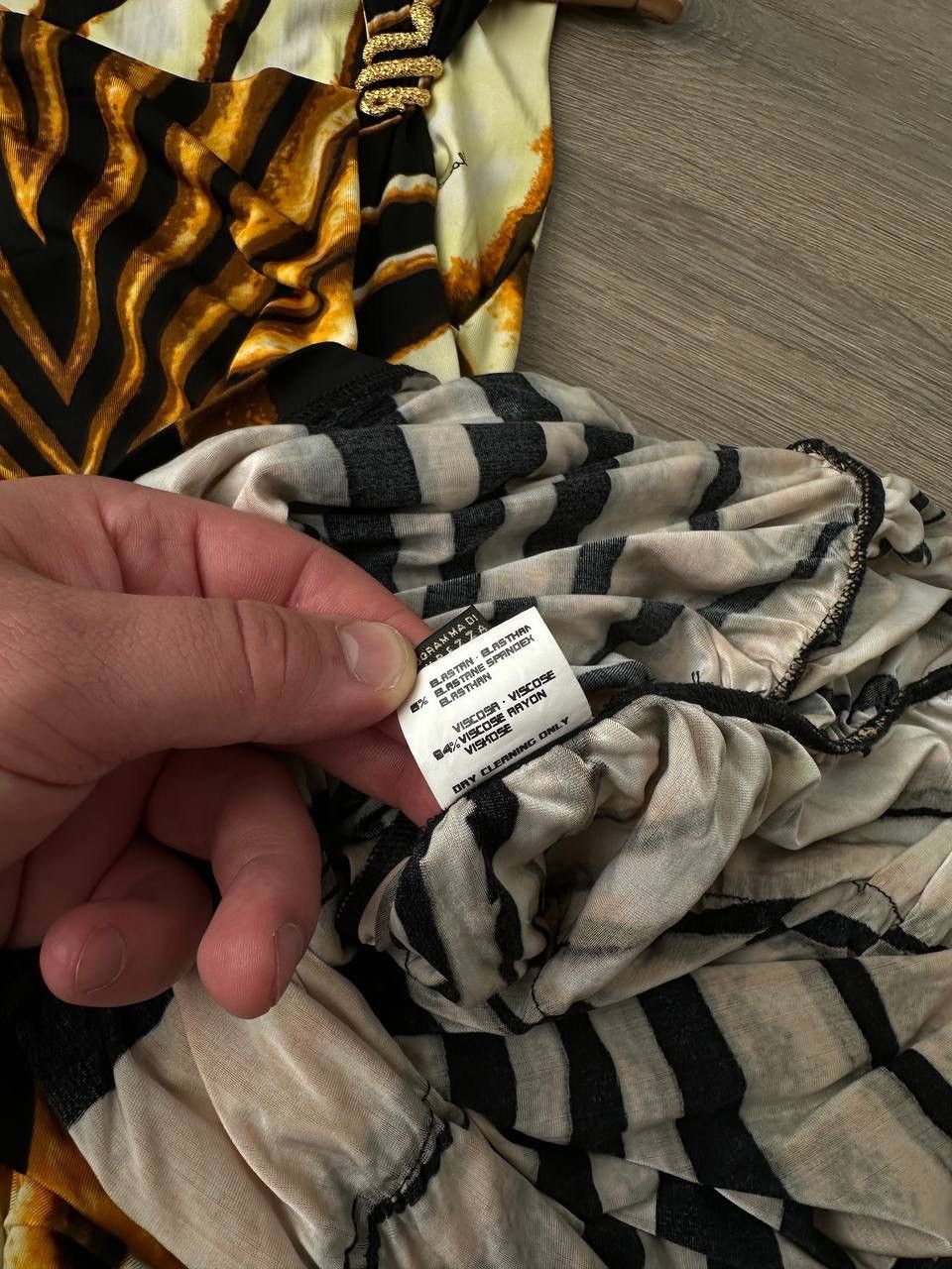 Japanese Brand × Roberto Cavalli × Vintage Vintage Roberto Cavalli Spring Striped Evening Womens Dress Size XS / US 0-2 / IT 36-38 - 16 Thumbnail