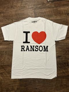 RANSOM CLOTHING IMMORTAL X RANSOM TEE T-SHIRT MENS LARGE DEVIL PRINT WHITE  SKATE