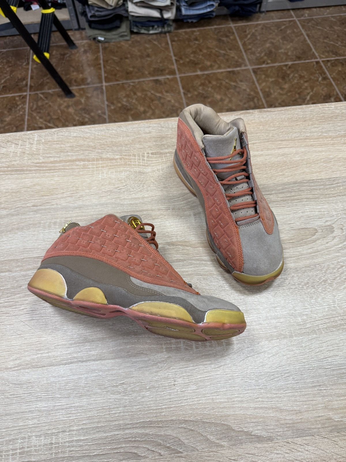CLOT × Jordan Brand 🇺🇸 CLOT x Air Jordan 13 Retro NRG Low Terracotta US 8.5 Size US 8.5 / EU 41-42 - 1 Thumbnail