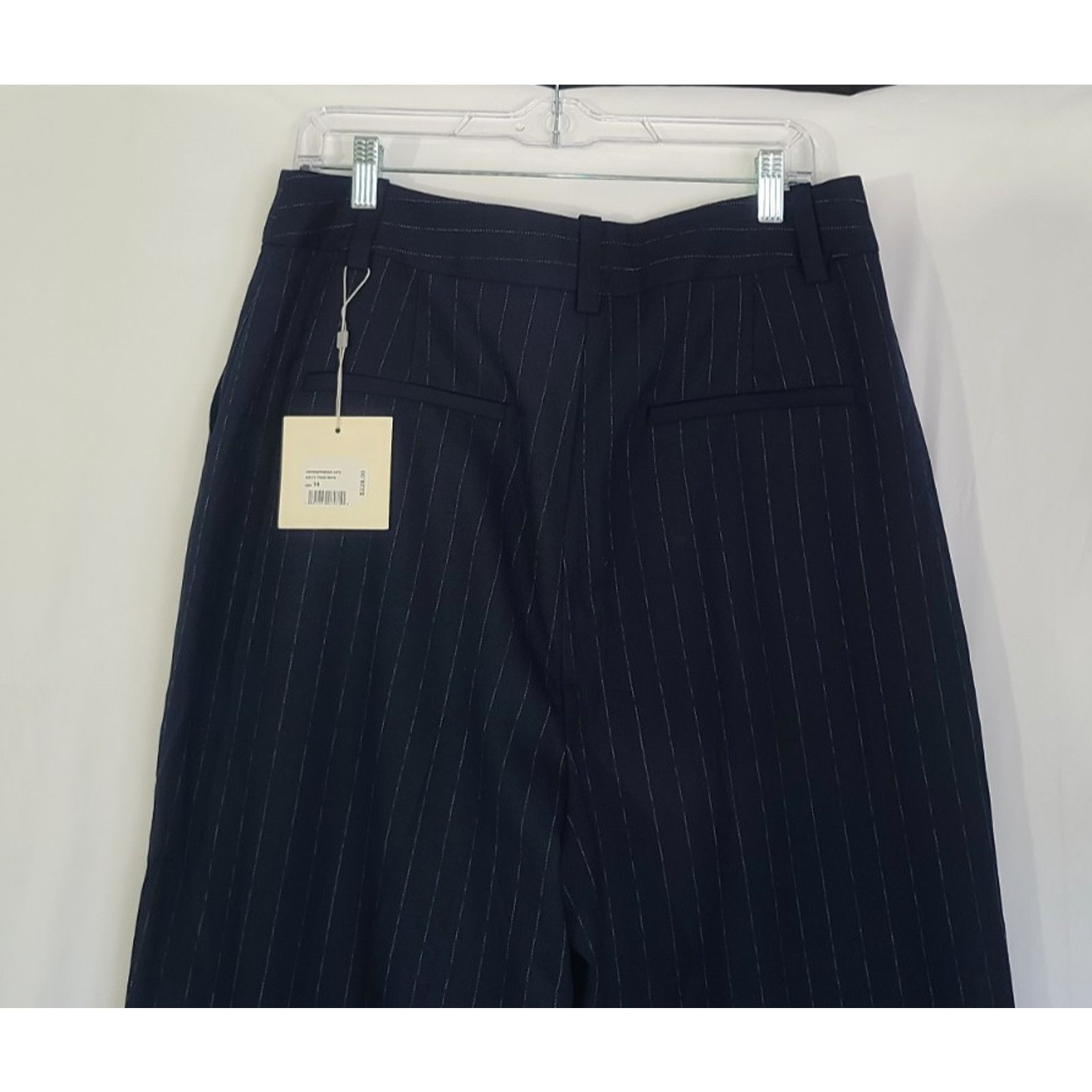 Other New W/Tag Favorite Daughter Designer Navy Pinstripe Pants 14 Size 36" / US 14 / IT 50 - 9 Thumbnail