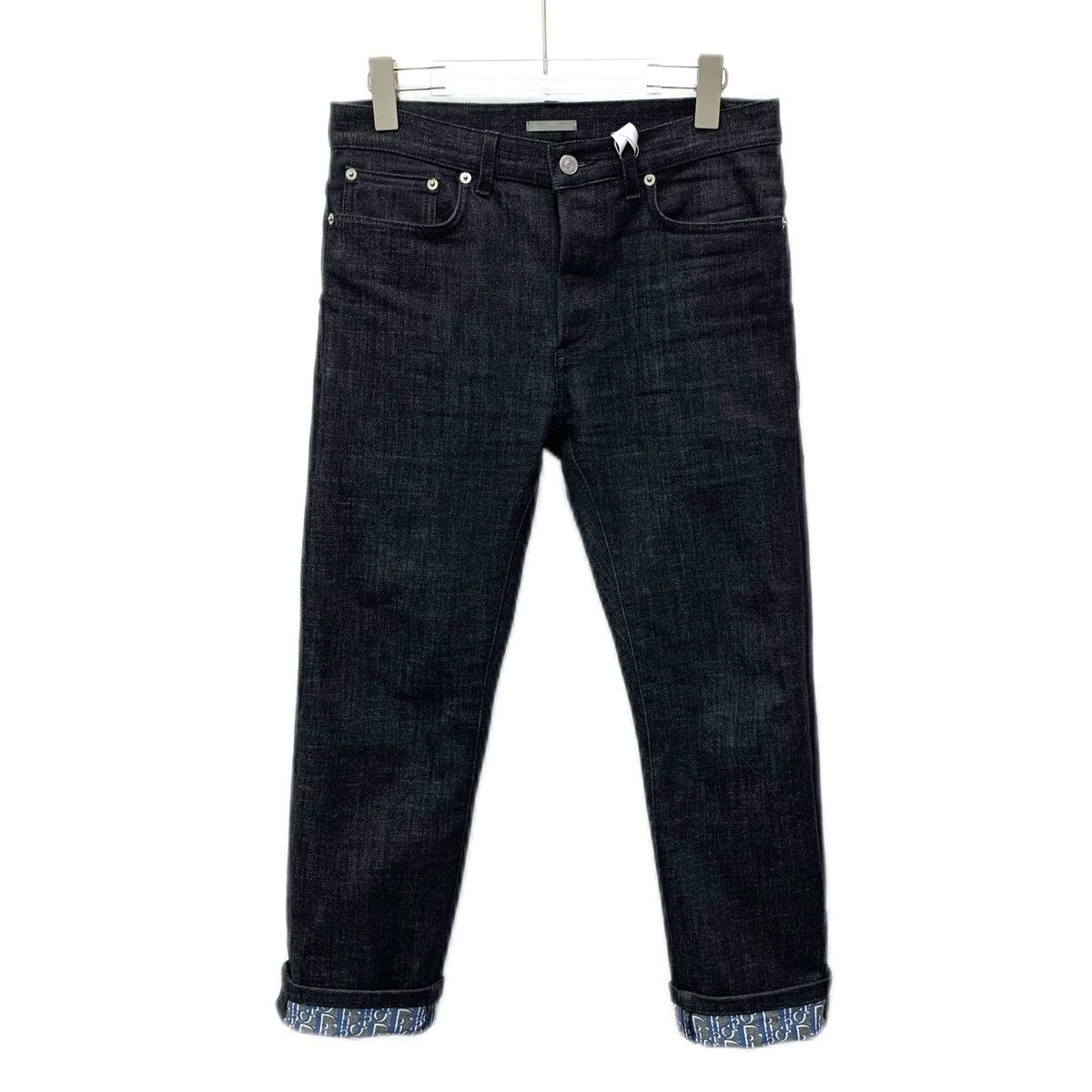 Dior Dior Grey Inner All-over Logo Print Denim Casual Pants K26WX Size 28" / US 6 / IT 42 - 1 Thumbnail