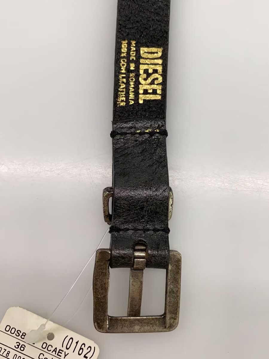 Diesel Diesel Plain Leather Belt Black Size ONE SIZE - 5 Thumbnail