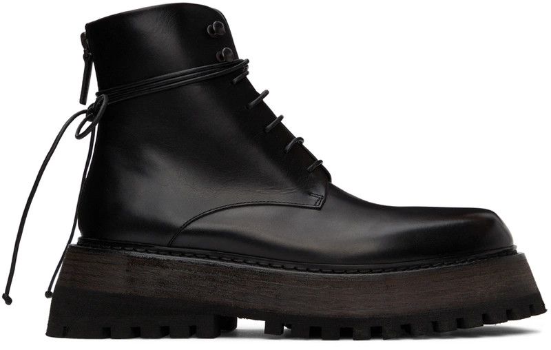 Marsell Marsèll Black Quadrarmato Boots Size US 11 / EU 44 - 2 Thumbnail