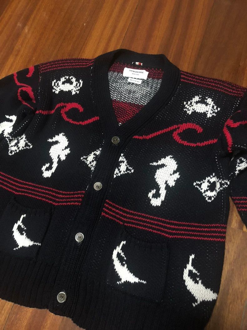 Thom Browne Thom Browne Haima Knitted Open-Neck T-shirt Size US L / EU 52-54 / 3 - 2 Thumbnail