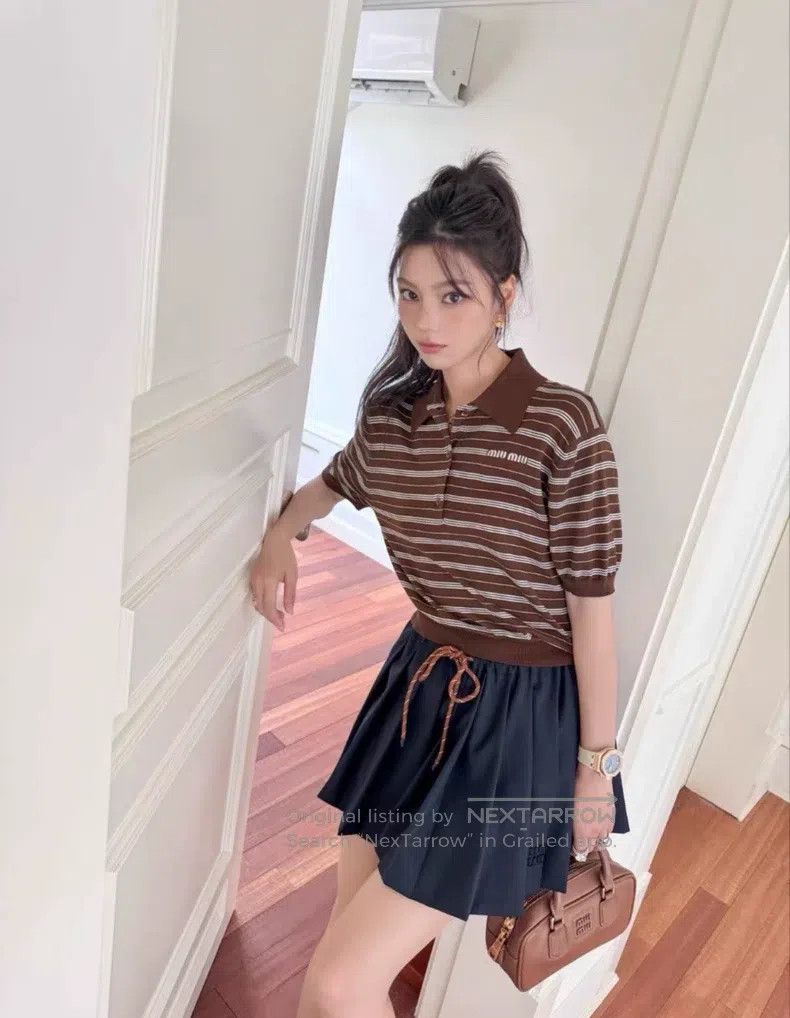 Miu Miu Miu Miu 38 Spring and summer polo shirt Size M / US 6-8 / IT 42-44 - 6 Thumbnail