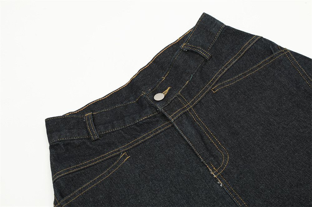 Jean Men's hip-hop trendy multi-pocket scimitar jeans Size US 32 / EU 48 - 3 Thumbnail