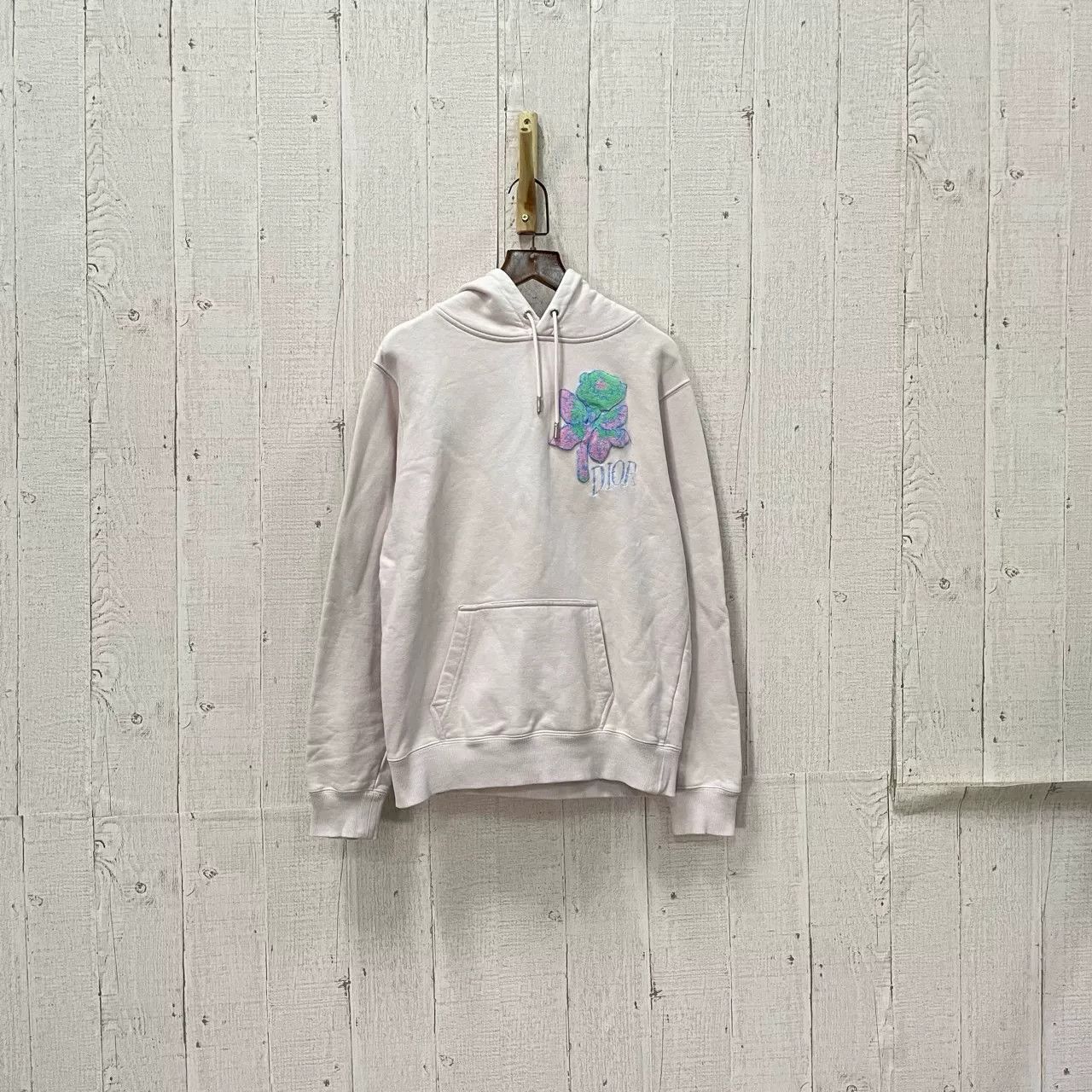 Dior dior floral hoodie in soft gray shade Size XXS / US 00 / IT 34 - 1 Thumbnail