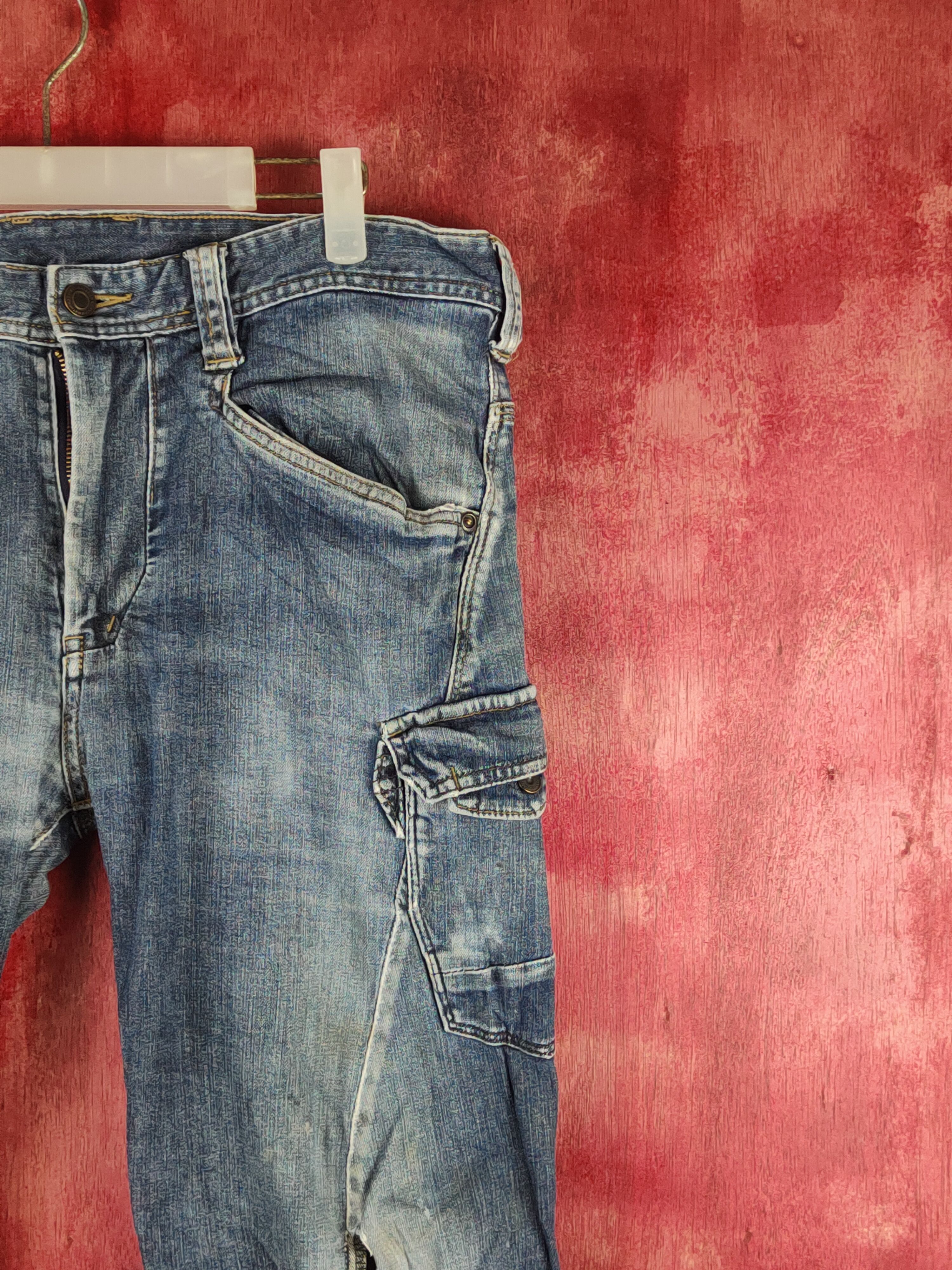 Japanese Brand Evenriver Dark Blue Faded Distressed Ripped Jeans #S2361 Size US 34 / EU 50 - 5 Thumbnail