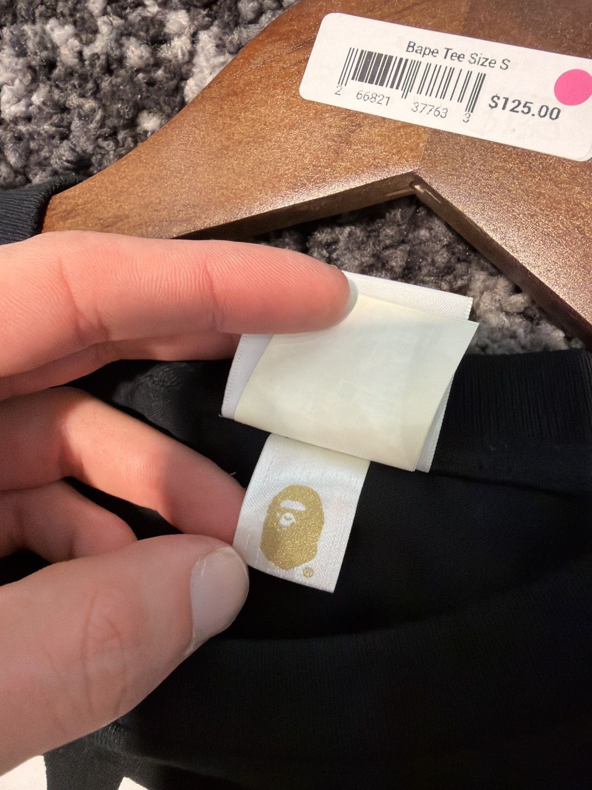 Bape Bape Tee Plaid Bape Face Size-S Size US S / EU 44-46 / 1 - 5 Thumbnail