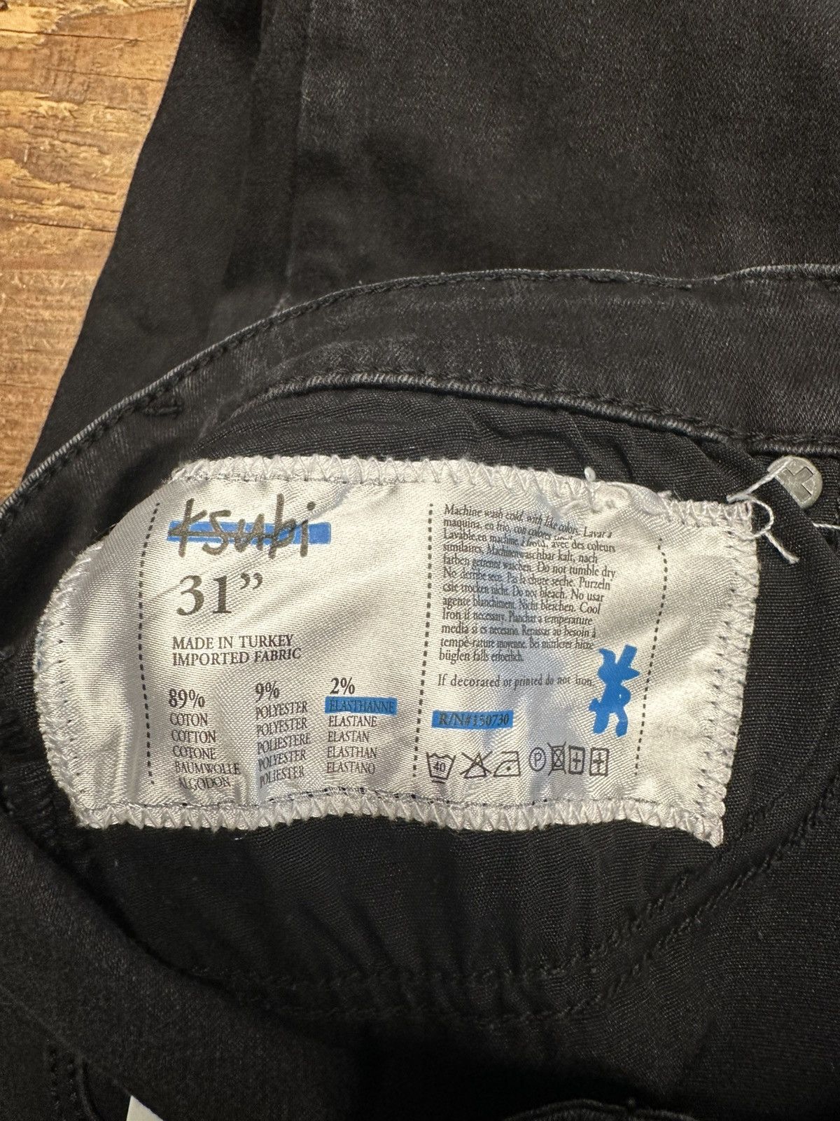 Ksubi Ksubi Plain Black Denim Jeans Size 31 Size US 31 - 5 Thumbnail