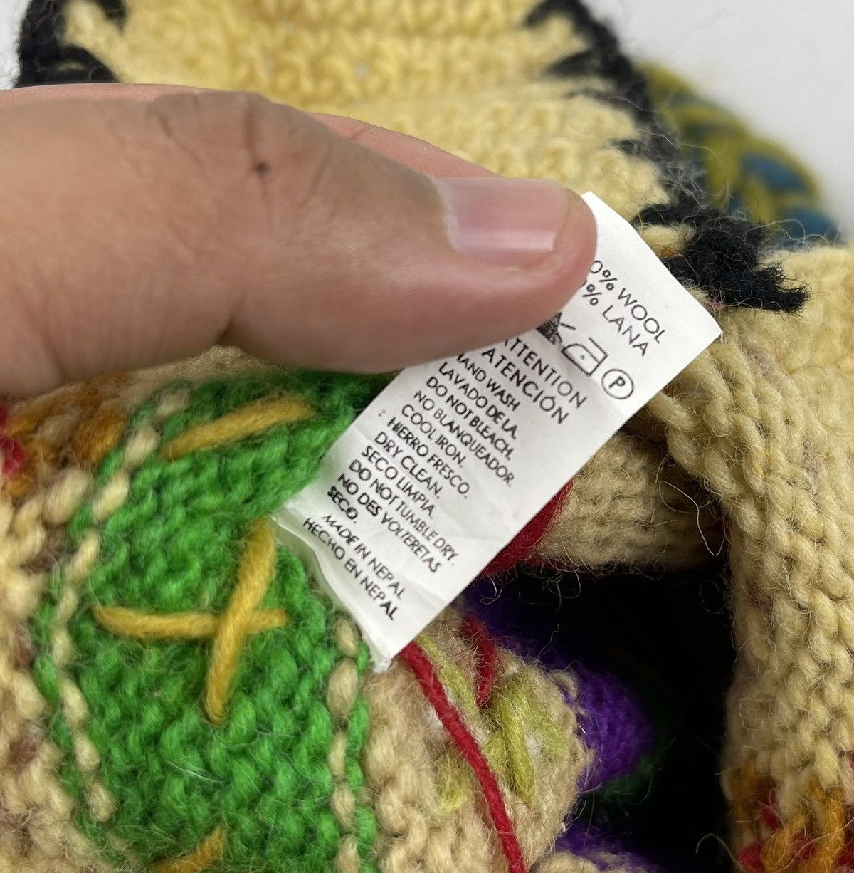 Japanese Brand pure wool made in nepal winter hat tc34 Size ONE SIZE - 6 Thumbnail