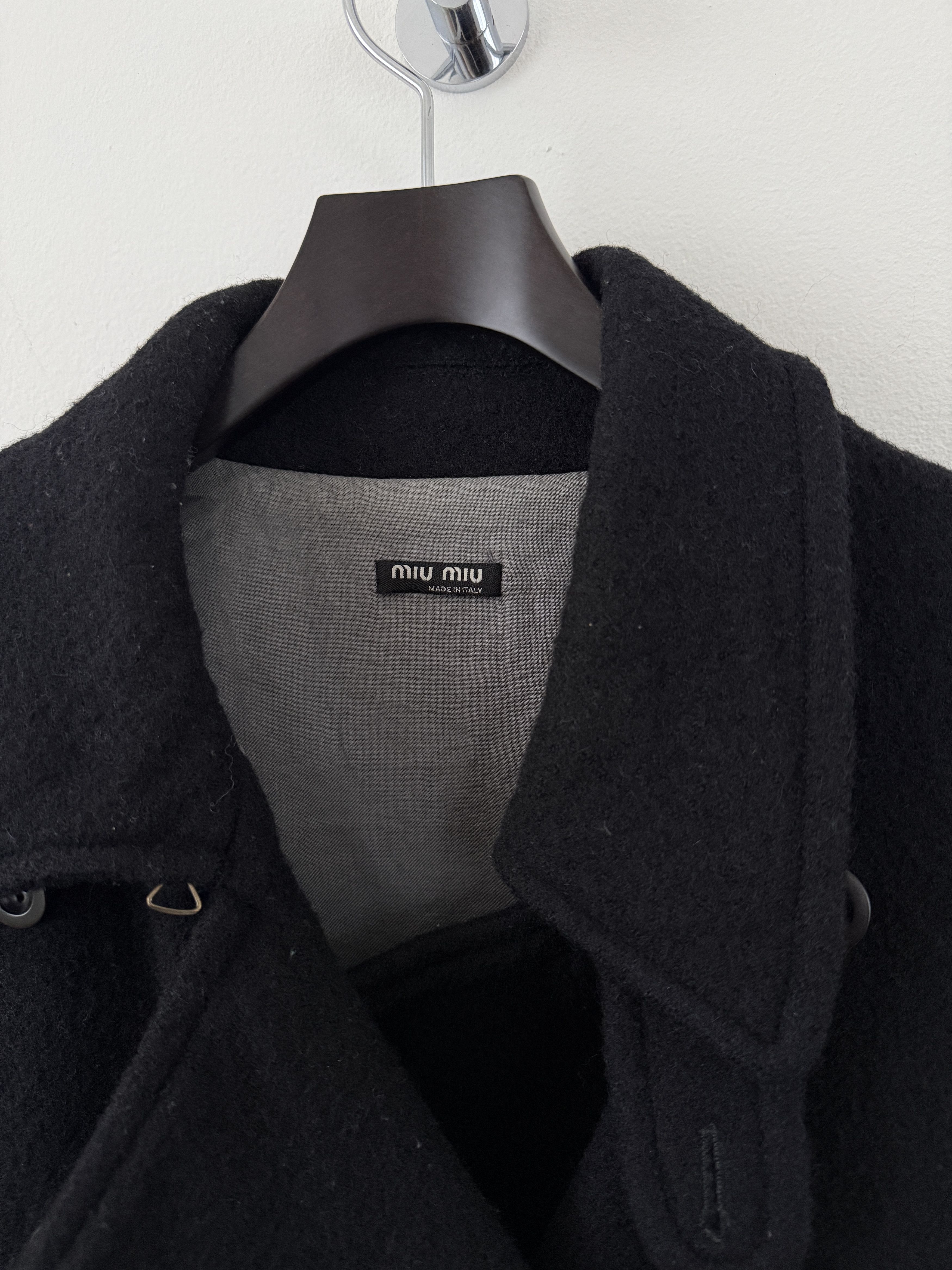 Miu Miu Wool Military Double Breasted Overcoat Size US M / EU 48-50 / 2 - 5 Thumbnail