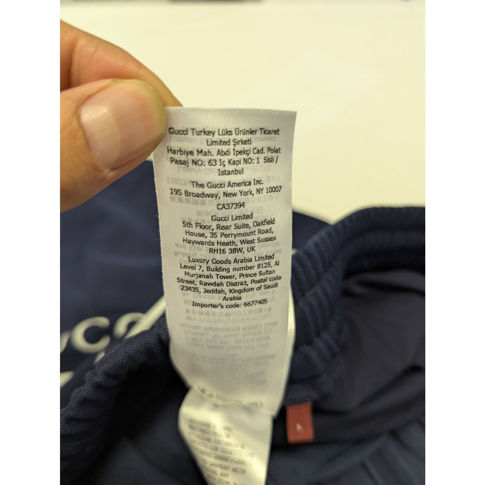 Gucci o1rshd1 Technical Jersey Shorts in Navy Blue / White Stripes Size US 34 / EU 50 - 21 Thumbnail