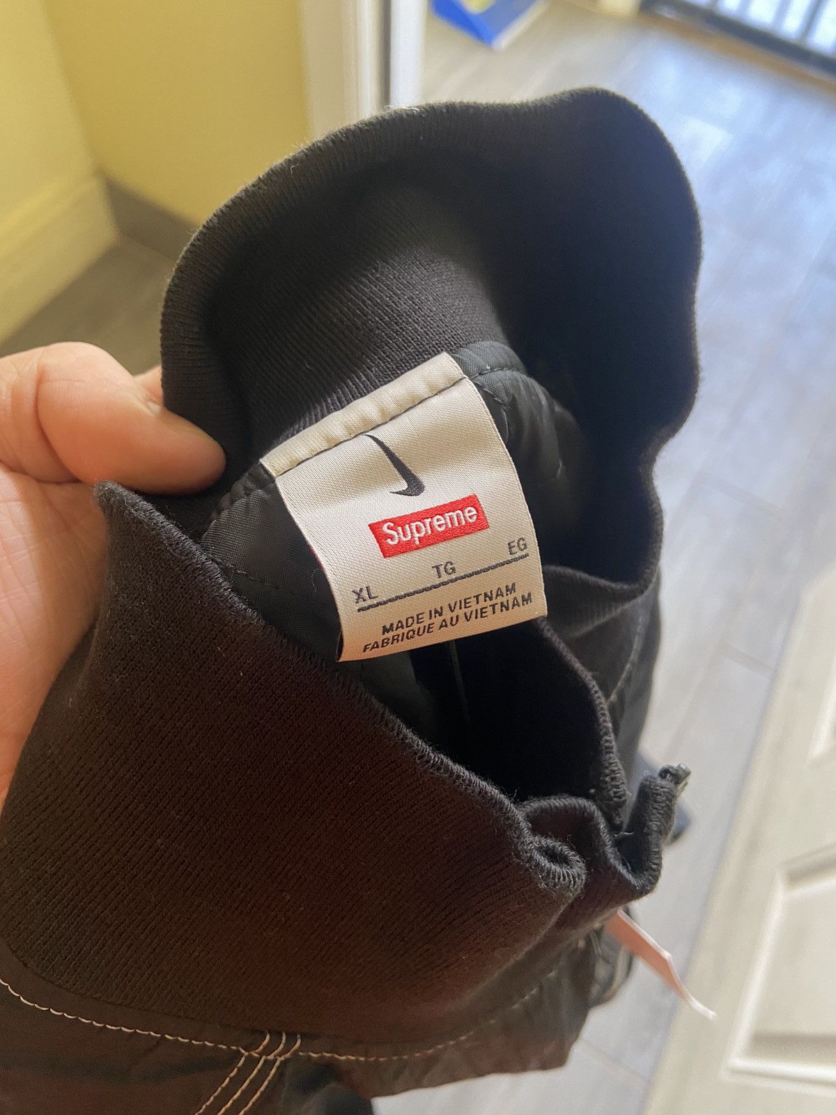 Nike × Supreme Supreme Nike Ripstop Pullover size XL Black Size US XL / EU 56 / 4 - 3 Thumbnail