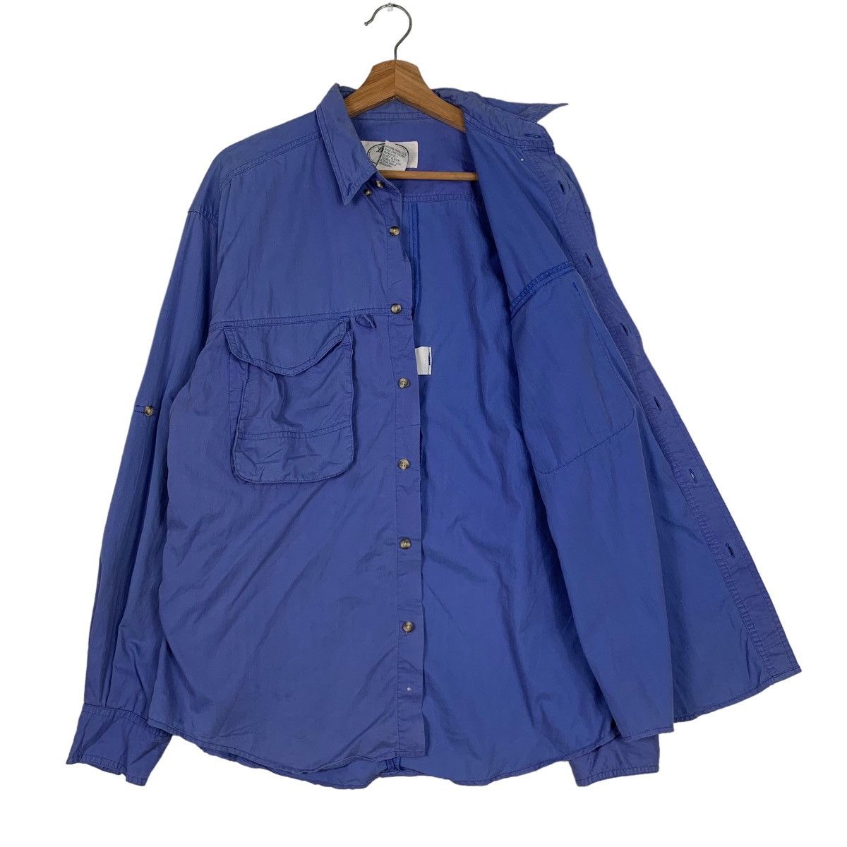 L.L. Bean L.L BEAN Blue Flannel / Button Up Shirt #0155-C8 Size US M / EU 48-50 / 2 - 10 Thumbnail