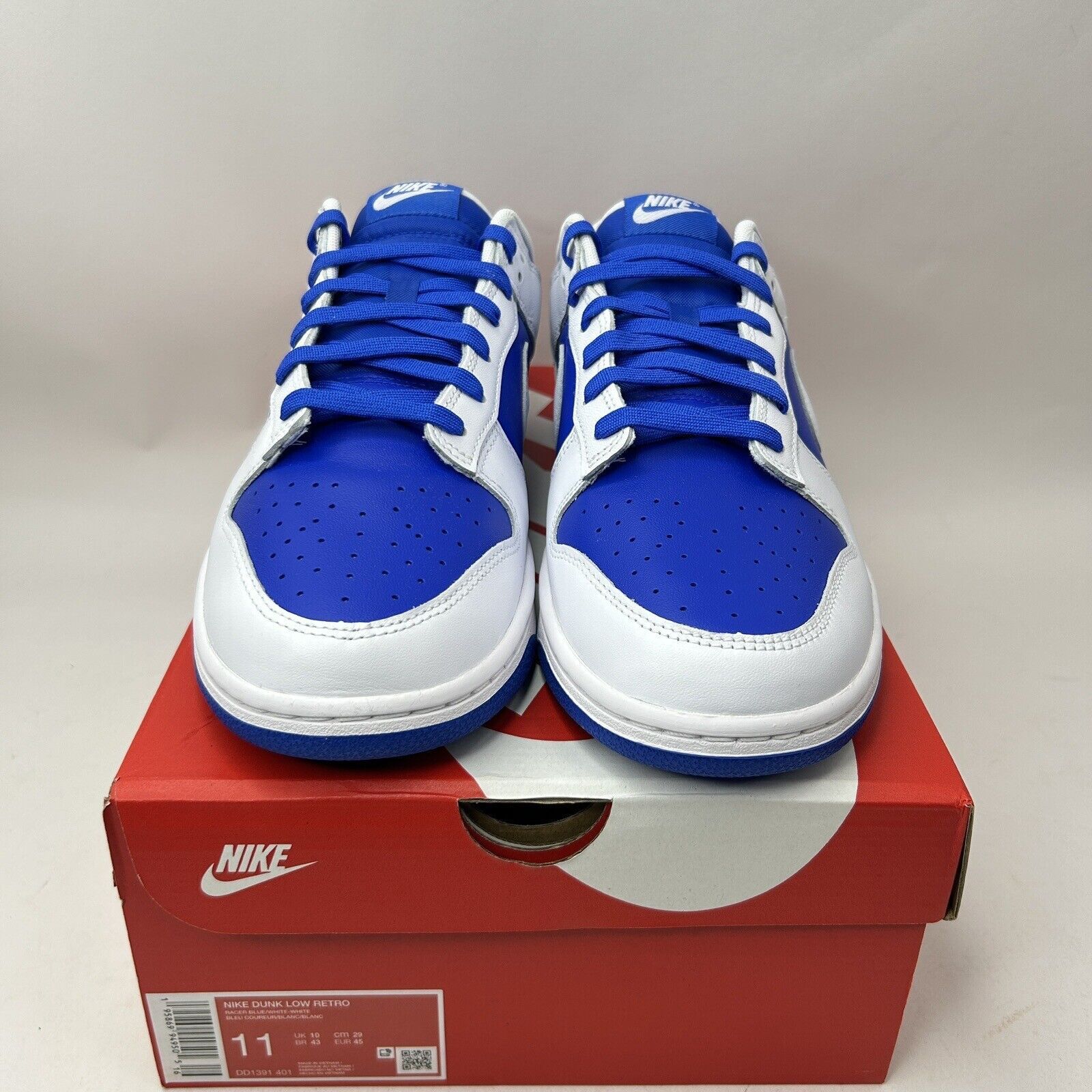 Nike Nike Dunk Low Retro “Racer Blue” 2023 Size US 11 / EU 44 - 2 Thumbnail