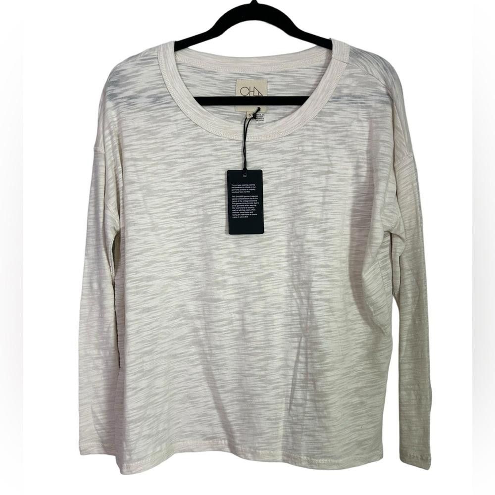 Chase Authentics Chaser l NWT Slit Side Boxy T-shirt in White Small Size S / US 4 / IT 40 - 2 Thumbnail