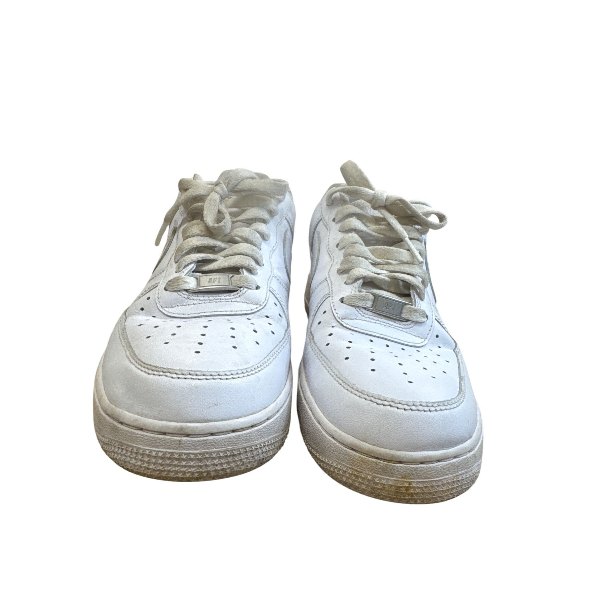 Nike Nike Air Force 1 Mens white leather Low-Top Sneakers shoes S Size US 9 / EU 42 - 8 Thumbnail