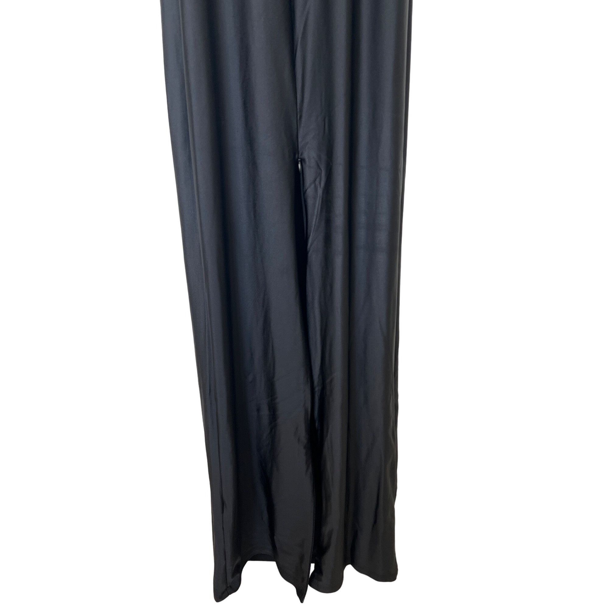 Good American Good American Black Satin Square Neck Slip Dress Size M / US 6-8 / IT 42-44 - 6 Thumbnail