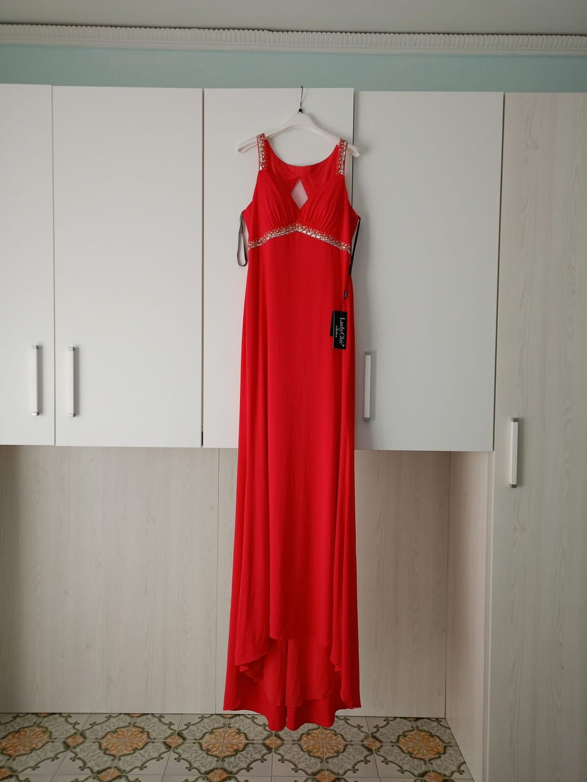Other Dress for important events Coral Red Size IT50 Size XL / US 12-14 / IT 48-50 - 6 Thumbnail