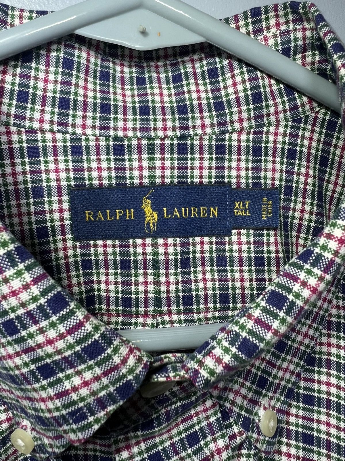 Polo Ralph Lauren Ralph Lauren Shirt Mens XLT Green Plaid Button Down Cotton Size US XL / EU 56 / 4 - 3 Thumbnail