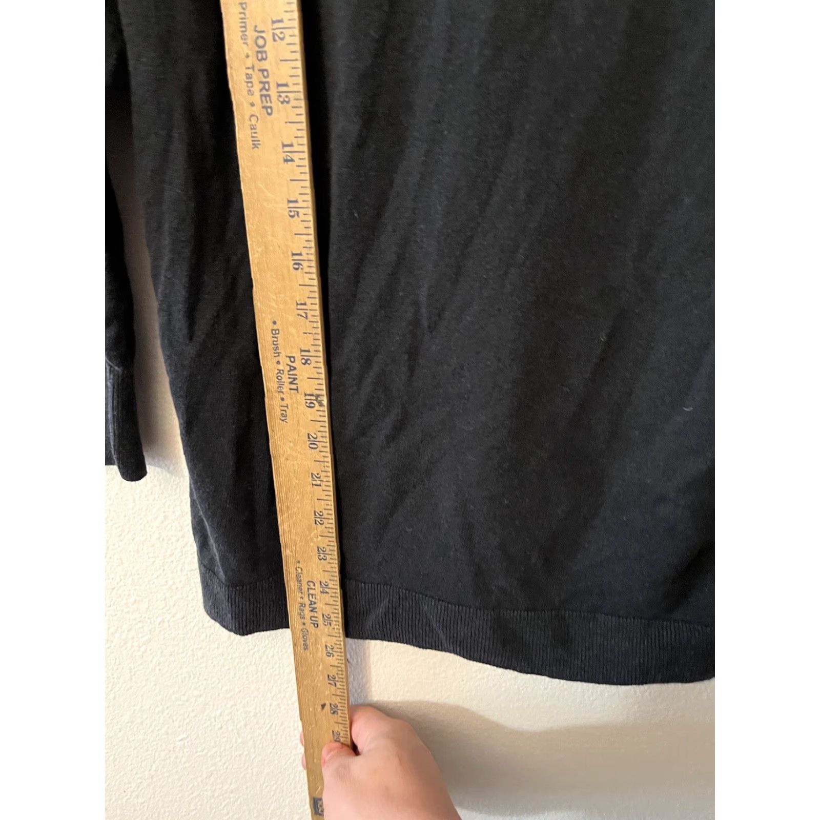 J.Crew VINTAGE J.CREW Women's Tunic Sweater Long Sleeve V-Neck Button Linen Blend Size S Black Classic All Seasons Size S / US 4 / IT 40 - 6 Thumbnail