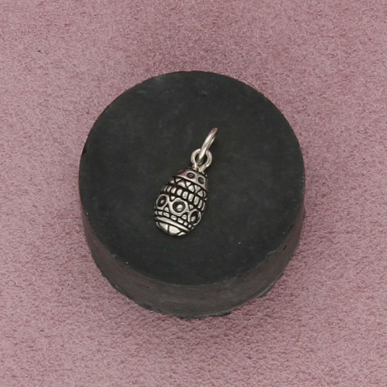 Sterling Silver sterling silver scroll easter egg charm pendant Size ONE SIZE - 1 Thumbnail