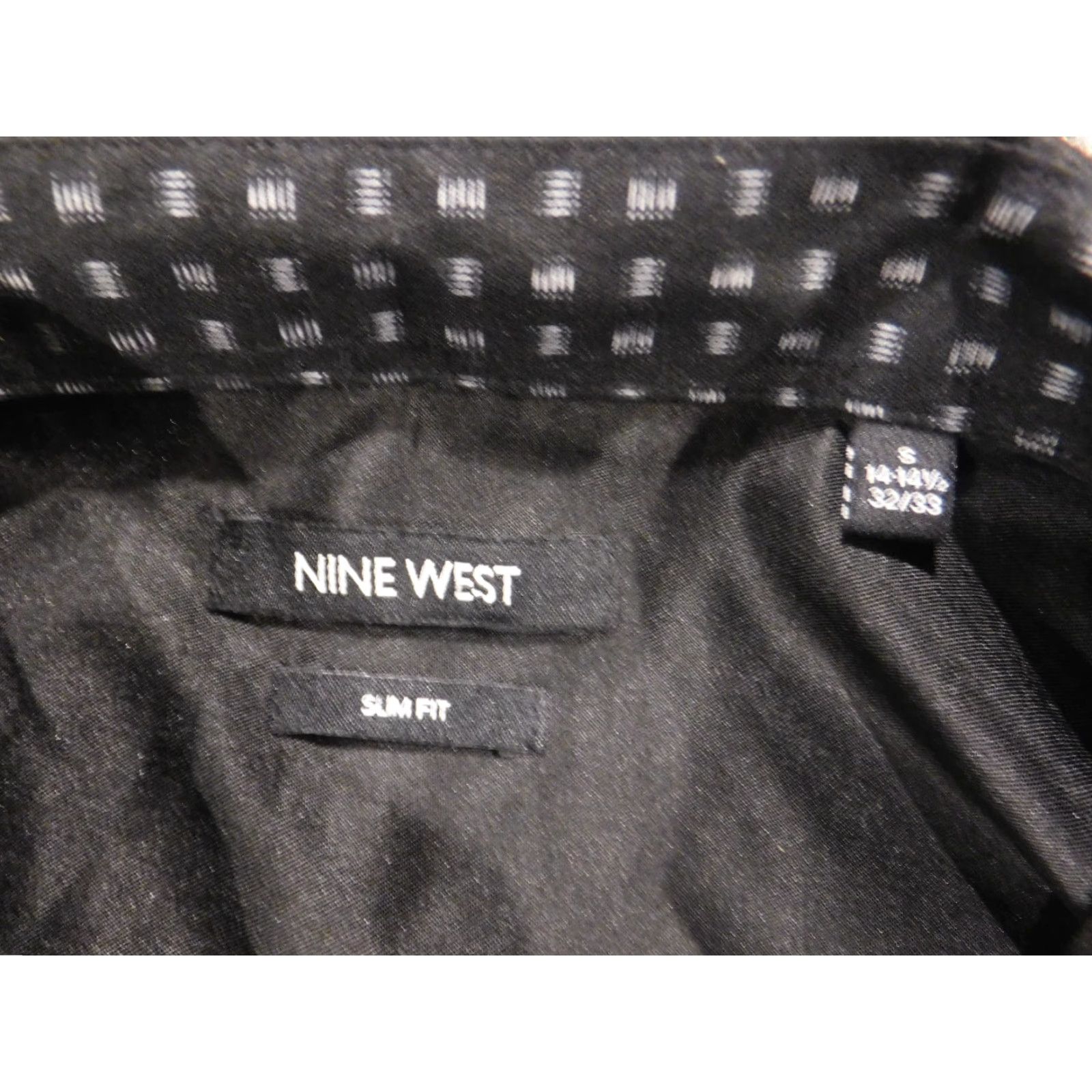 Nine West Nine West Blouse Women Slim Small Black Button Collared Long Sleeve Polyester Rayon Casual Shirt Limited N/A Size S / US 4 / IT 40 - 4 Thumbnail