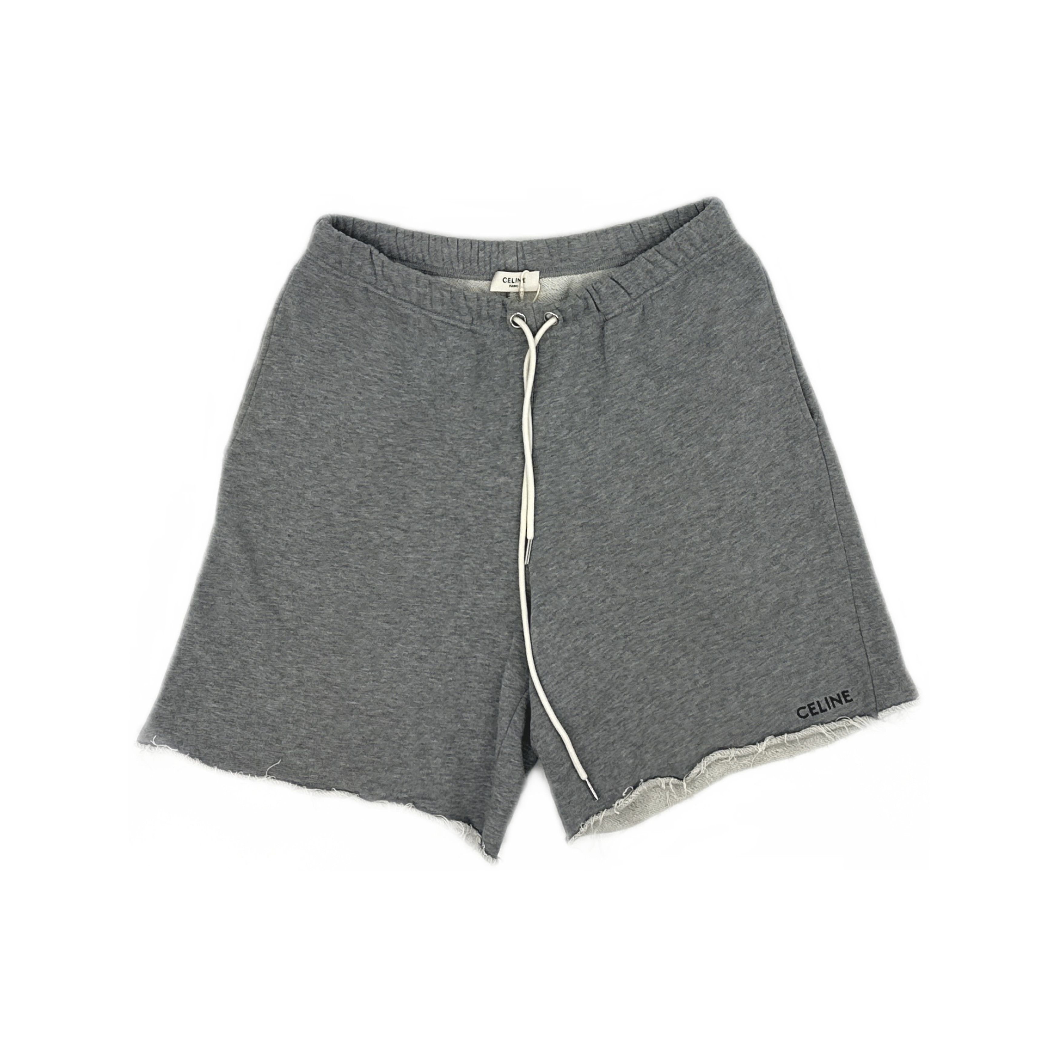 Celine CELINE Logo Embroidered Sweatshorts Size L Size 32" / US 10 / IT 46 - 1 Thumbnail