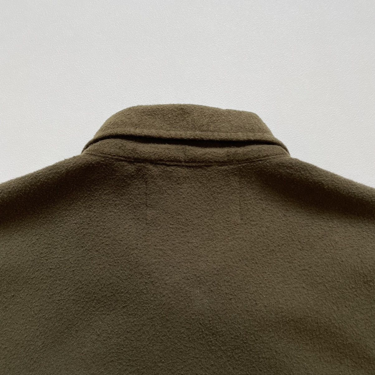Our Legacy Pilled Olive Cotton Flannel Box Shirt Size US M / EU 48-50 / 2 - 11 Thumbnail
