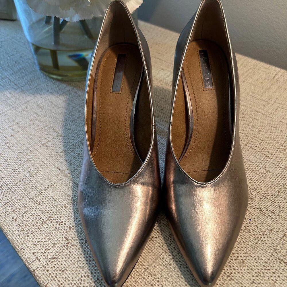 Elie Tahari Tahari Pumps in Silver Metallic Size US 9 / IT 39 - 2 Thumbnail