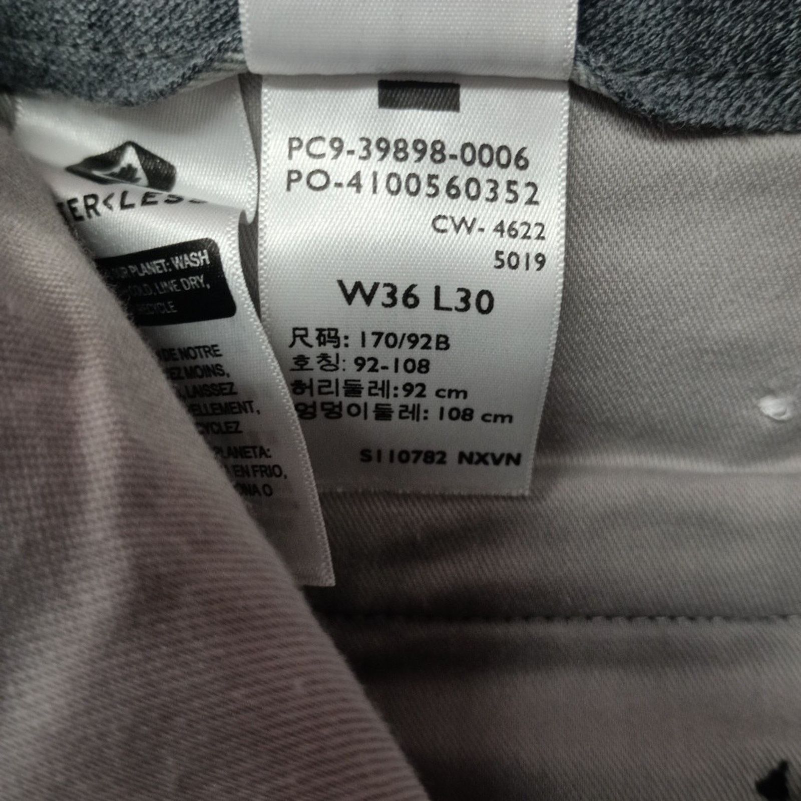 Dockers Dockers Workday Khakis Men's 36x30 Black Straight Fit Flex Size US 36 / EU 52 - 7 Thumbnail