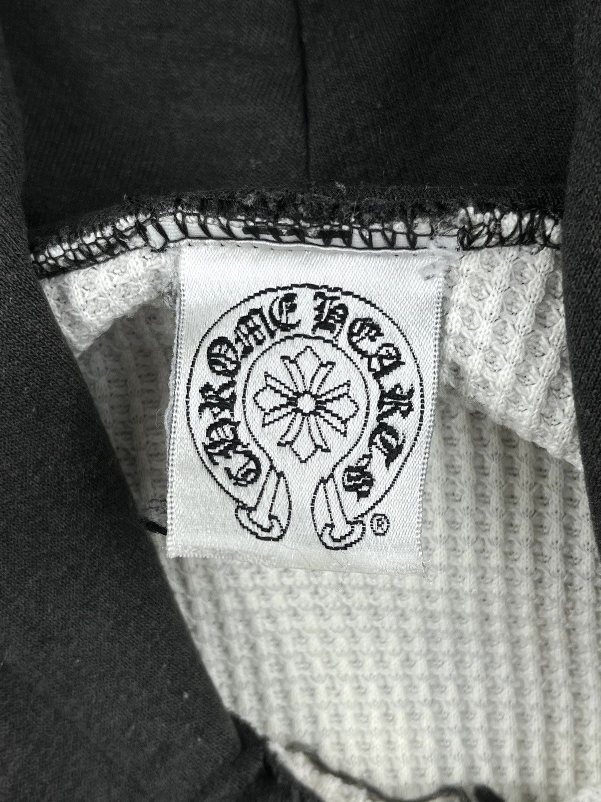 Chrome Hearts Chrome Hearts Vintage Thrashed Metallic Blue Thermal Hoodie Size US S / EU 44-46 / 1 - 11 Thumbnail