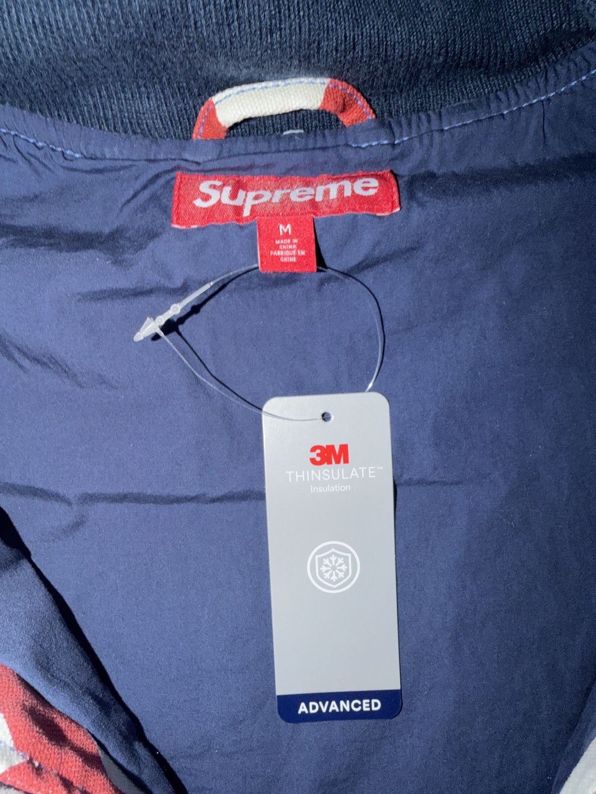 Supreme Flag Quilted Hooded Work Jacket Small Box Tee Supreme Size US M / EU 48-50 / 2 - 5 Thumbnail