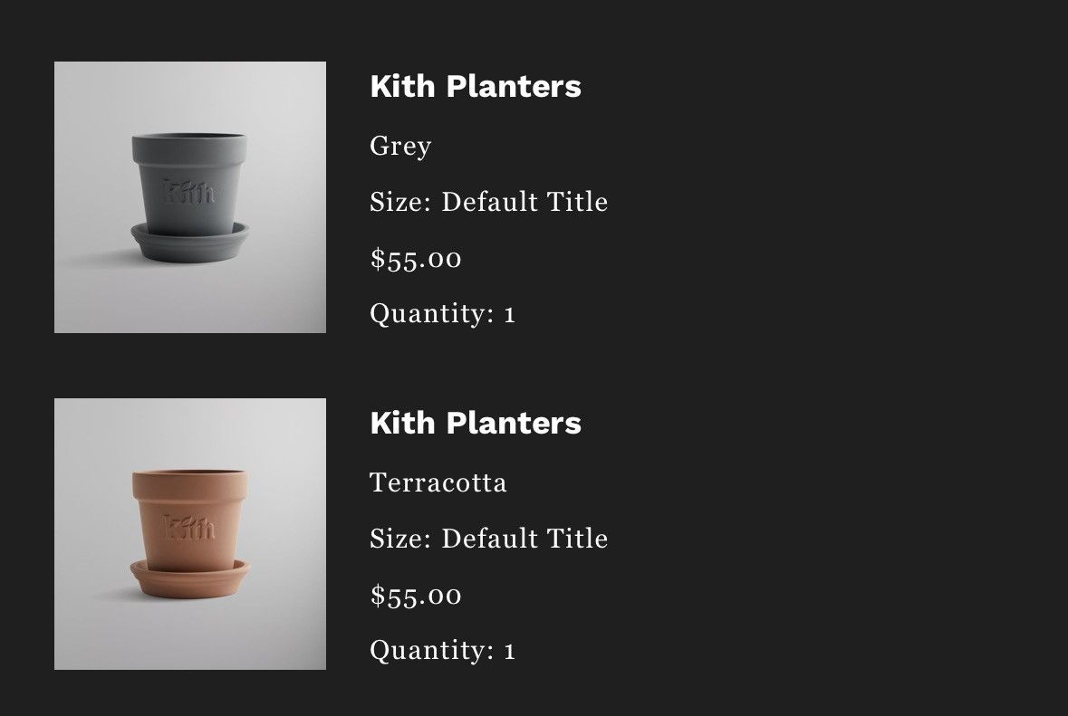 Kith Planter Set Grey