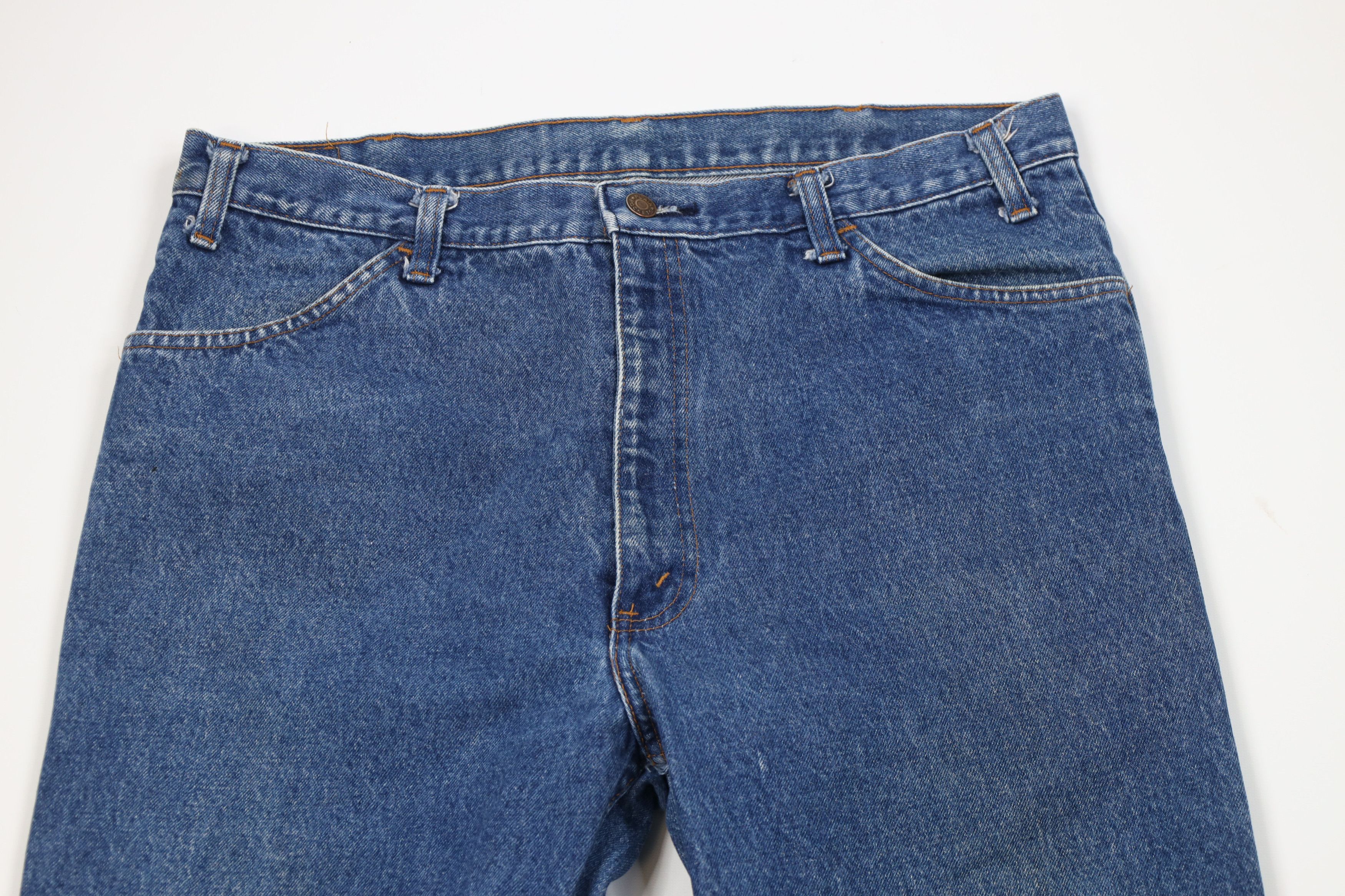 Vintage Vintage 70s Streetwear Flared Wide Leg Denim Jeans USA Size US 36 / EU 52 - 2 Thumbnail