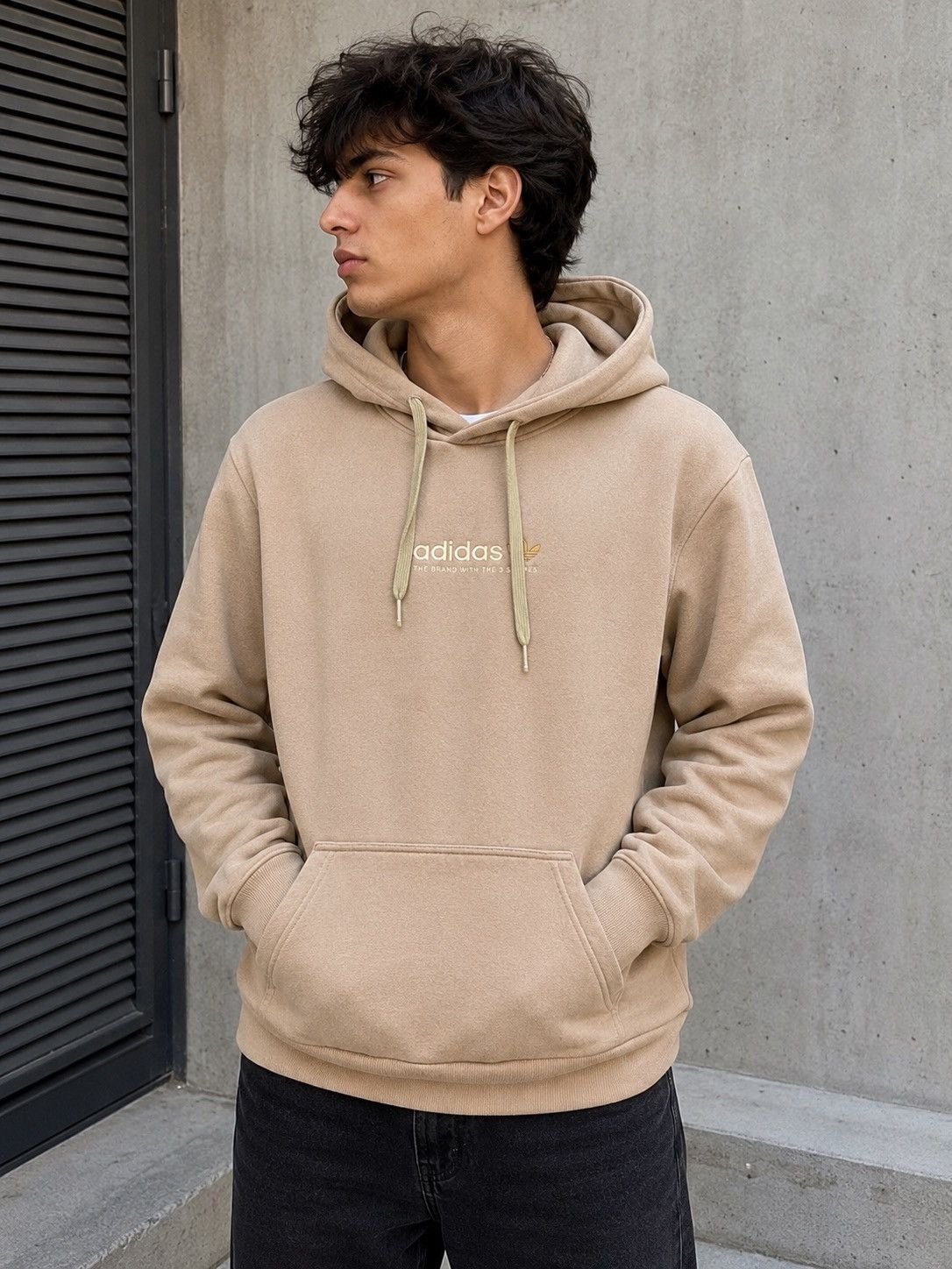 Adidas Adidas Originals Pullover Hoodie Beige Size S Size US S / EU 44-46 / 1 - 3 Thumbnail
