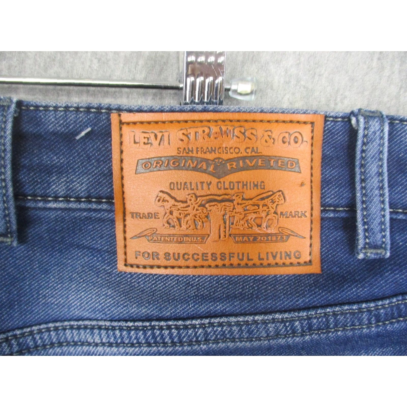Levi's Levi's 511 Jeans Mens 38x32 Blue Slim Fit Tapered Leg Denim Medium Wash Size US 38 / EU 54 - 6 Thumbnail