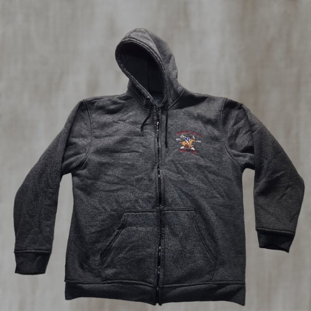 Beverly Hills Polo Club VINTAGE Beverly Hills Polo Club Gray Full Zip Sweatshirt Hoodie Adult Mens Large Size US L / EU 52-54 / 3 - 1 Thumbnail