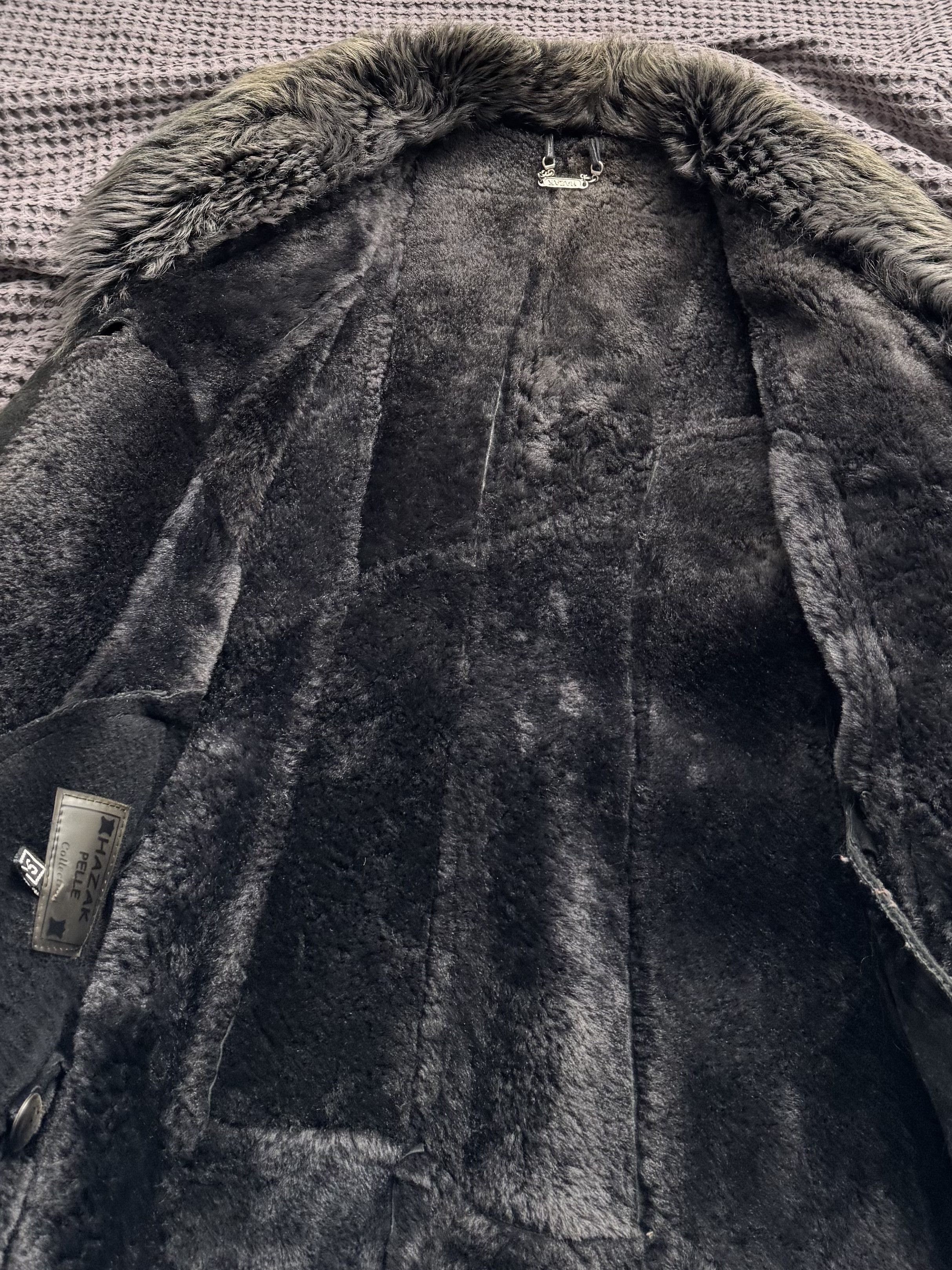 Vintage Vintage Black Genuine Shearling Sheepskin Coat Size S / US 4 / IT 40 - 6 Thumbnail