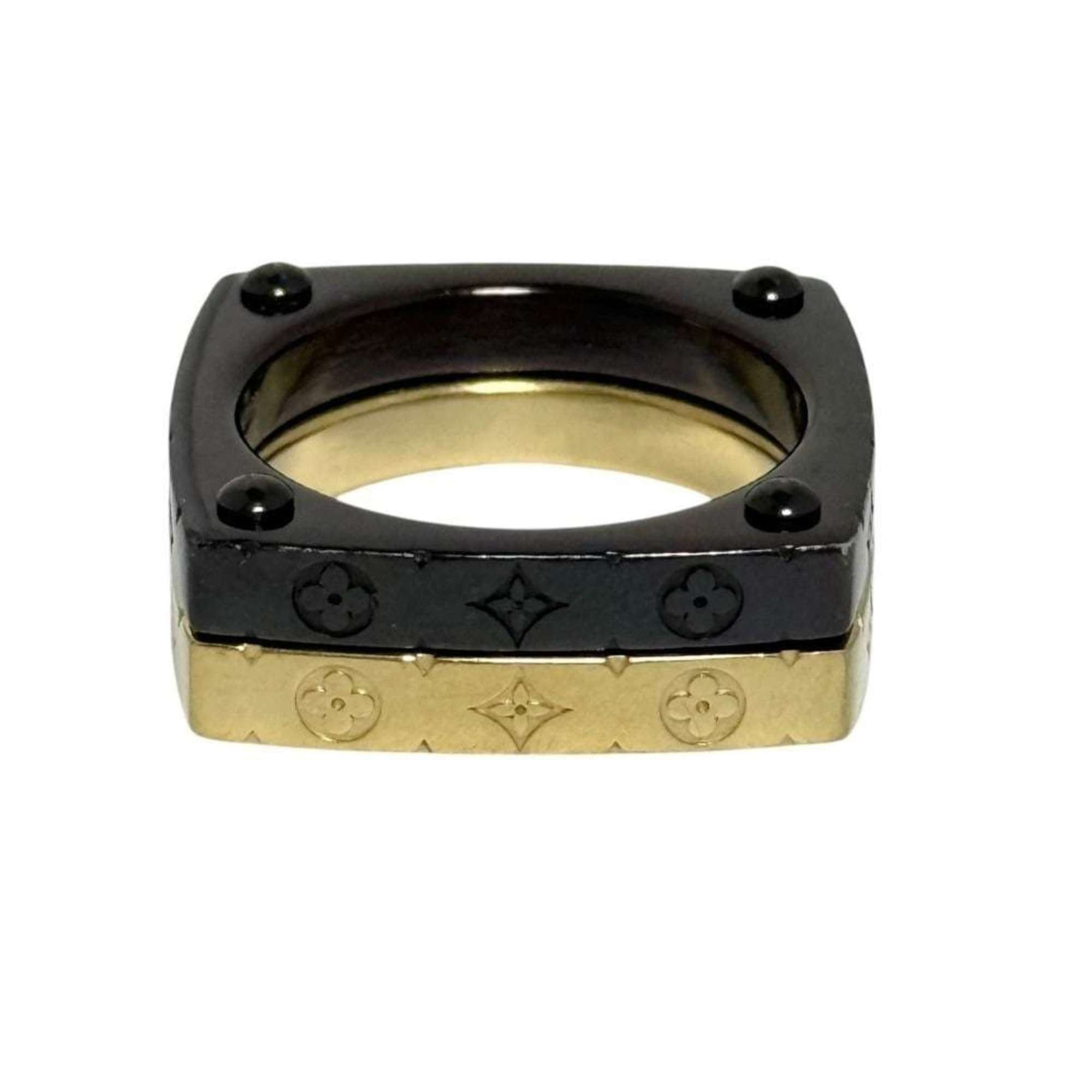 Louis Vuitton Louis Vuitton Men's Monogram Bold Set Ring, Size 19, Medium Size ONE SIZE - 1 Thumbnail