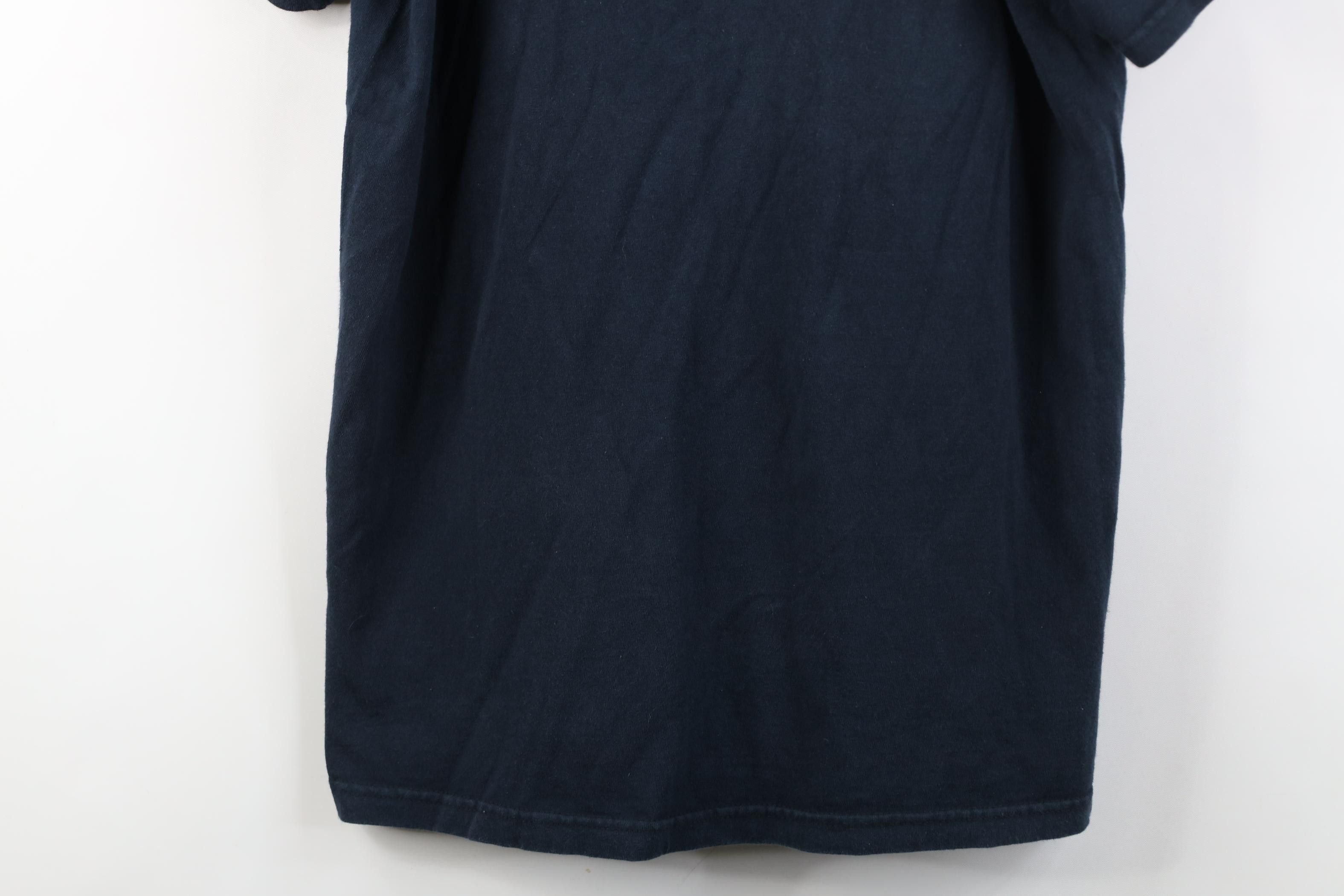Vintage Vintage 90s Y2K Streetwear Faded Blank Cotton T-Shirt Black Size US M / EU 48-50 / 2 - 3 Thumbnail
