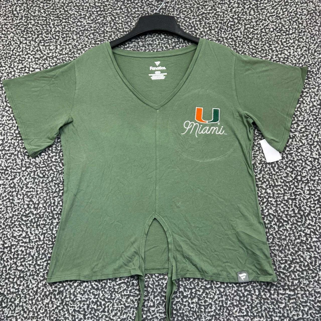 Other Miami Hurricanes Shirt Women Fanatics Short Sleeve V-Neck M Size M / US 6-8 / IT 42-44 - 1 Thumbnail